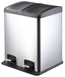 Pattumiera A Pedale Lt.2X12 Per Raccolta Differenziata