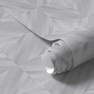 Carta da parati Geometria dei tratti angolati in una fresca palette grigio-blu, Parati astratta classici, a00983v2 : Uwalls.it