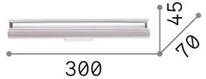 Applique Dorica LED 8.5W Luce Calda 3000K Arancione Ideal Lux