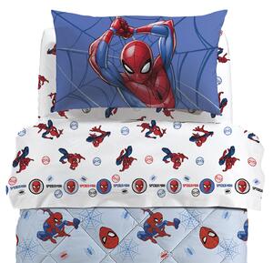 Completo Lenzuola PIAZZA E MEZZA Spider-Man Super Web UNICA Cotone Caleffi