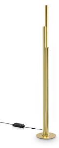Lampada Da Terra Dorica LED 66W Luce Calda Ottone Dimmerabile Ideal Lux
