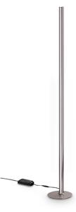 Lampada Da Terra DORICA LED 50W Luce Calda Grigia Metallo Ideal Lux
