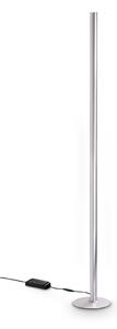 Lampada Da Terra Dorica LED 50W Luce Calda Acciaio Dimmerabile Ideal Lux