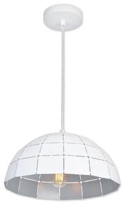 Top Lampada Apolo 40B - Lampadario a sospensione con filo 1xE27/40W/230V bianco/argento
