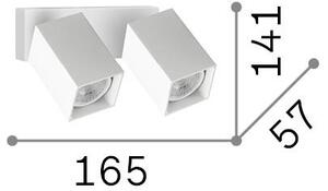 Applique 2 Luci Gu10 Collezione DYNAMITE Ottone Dimmerabile Ideal Lux