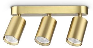 Plafoniera DYNAMITE 3 Luci Gu10 Ottone Dimmerabile IP20 Ideal Lux