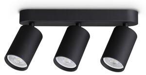 Plafoniera Collezione DYNAMITE 3 Luci Gu10 Finitura Nero Dimmerabile Ideal Lux