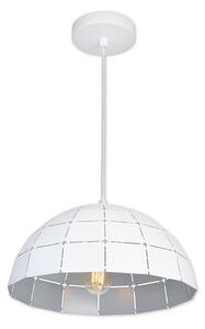 Top Lampada Apolo 30B - Lampadario a sospensione con filo 1xE27/40W/230V bianco/argento