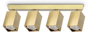 Plafoniera Dynamite 4 Luci GU10 Ottone Dimmerabile Metallo Ideal Lux