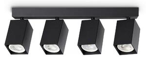 Plafoniera Collezione DYNAMITE 4 luci GU10 Nero con dimmer esterno Ideal Lux