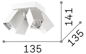 Plafoniera Collezione DYNAMITE 4 Luci GU10 Bianco Dimmerabile Ideal Lux