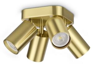 Plafoniera Collezione DYNAMITE 4 Luci Gu10 Ottone Dimmerabile Ideal Lux