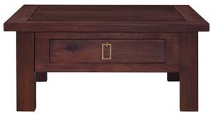 Tavolino Salotto Marrone Classico 68x68x30 cm Legno di Mogano