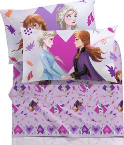 Completo Lenzuola SINGOLO Frozen Pink UNICA Cotone Caleffi