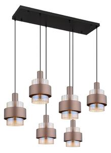 Globo 15560-6HA - Lampadario sospeso su cavo MILLEY 6xE27/60W/230V