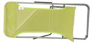Sdraio Beach In Acciaio E Textilene 450 Gr/M² Colore Verde