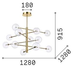 Lampada A Sospensione EQUINOXE 12 G4 2W Cromo Regolabile Ideal Lux
