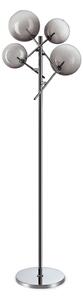 Lampada Da Terra Equinoxe 4 Luci G4 Cromo Con Dimmer Esterno Ideal Lux