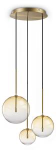 Lampada A Sospensione Equinoxe 3 Luci G4 Cromo Regolabile Metallo/Vetro Ideal Lux