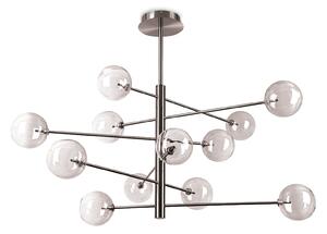 Lampadario Collezione EQUINOXE 12 Luci G4 Cromo Dimmerabile Ideal Lux