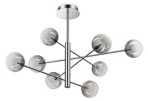 Lampadario Sospensione Equinoxe 8 Luci G4 Cromo Dimmerabile Ideal Lux