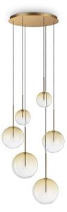Lampadario Collezione EQUINOXE 6 Luci G4 Cromo Dimmerabile Ideal Lux