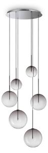 Lampada a Sospensione Equinoxe 6 Luci G4 Cromo Dimmerabile Ideal Lux