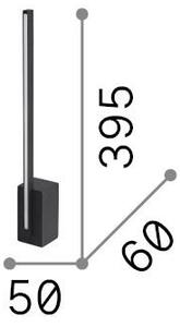 Lampada Da Tavolo Essence 12W Luce Naturale Nero Ideal Lux