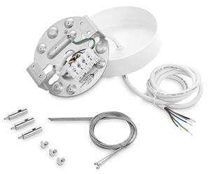 Sospensione FLY LED 10W Luce Calda Nera Altezza 123,3 Cm Ideal Lux