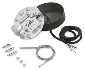 Sospensione FLY Luce LED 10W Luce Calda Nero Altezza 123,3 cm Ideal Lux