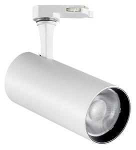 Faretto Su Binario Fox Luce LED 8W Calda 3000K Bianco Ideal Lux
