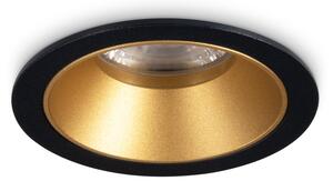 Faretto Ad Incasso Collezione GAME 5.5W Luce Calda Nero Oro Ideal Lux