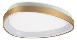 Plafoniera Gemini LED 24W Luce Calda Ottone Dimmerabile Ideal Lux