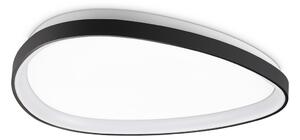 Plafoniera Gemini Led 30W Luce Calda 3000K Nero Metallo Ideal Lux