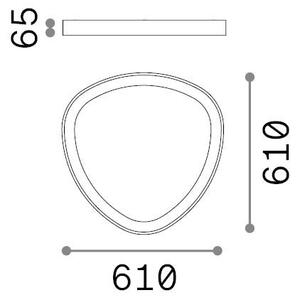 Plafoniera Gemini LED 30W luce naturale 4000K bianca Ideal Lux