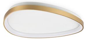 Plafoniera Gemini LED 30W luce calda 3000K ottone dimmerabile Ideal Lux