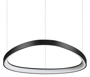 Lampada a Sospensione Gemini LED 47W Luce Naturale Nero Altezza Regolabile Ideal Lux