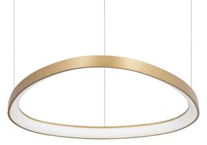 Lampada A Sospensione Gemini LED 47W Luce Naturale Ottone Altezza Regolabile Ideal Lux