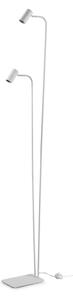 Lampada Da Terra Ginger 2 Luci GU10 Bianco Dimmerabile Metallo Ideal Lux