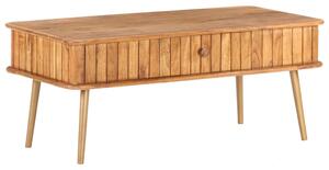 Tavolino da Salotto 100x50x40 cm in Legno Massello di Acacia