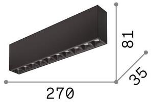 Plafoniera Lika LED 21W luce naturale 4000K nero dimmerabile Ideal Lux