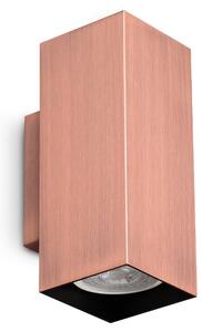 Applique Look 2 Luci GU10 Rame Dimmerabile con Lampadine Incluse Ideal Lux
