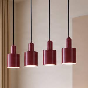 Lampada a sospensione Ovelia Lindby, dimmerabile, Rosso, Soggiorno / Sala da pranzo, Metallo, Moderno, Lampada a sospensione