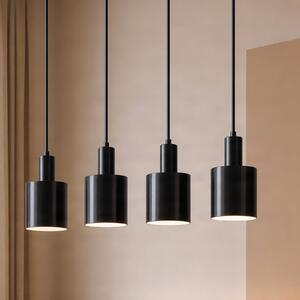 Lampada a sospensione Ovelia Lindby, dimmerabile, Nero, Soggiorno / Sala da pranzo, Metallo, Moderno, Lampada a sospensione