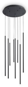 Lampada A Sospensione LOOK 16W Luce Naturale Nera Altezza Regolabile Ideal Lux