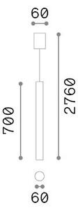 Lampada A Sospensione Look Nero Finitura Alluminio/Vetro Dimmerabile Ideal Lux