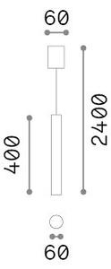 Lampada A Sospensione Look Alabastro 28W Dimmerabile Ideal Lux