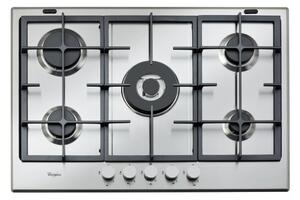 Whirlpool GMA 7522/IX Serie Ambient Piano Cottura 5 Fuochi a Gas 75 cm (1 Bruciatore Doppia Corona) colore Inox