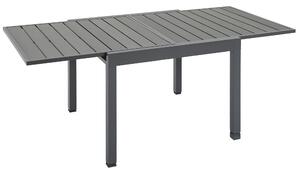 Outsunny Tavolo da Giardino Allungabile per 4-6 Persone, Tavolo da Esterno in Plastica e Alluminio, 180x90x73cm, Grigio