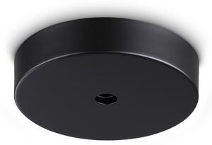 Rosone Sospensione Collezione MAPA Finitura Nera Diametro 22 cm Ideal Lux